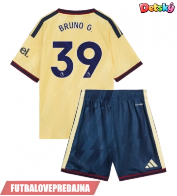 Lacne Dětský Futbalové dres Arsenal Bruno Guimaraes #39 2026-27 Krátky Rukáv - Tretina (+ trenírky)